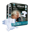 Unisex Adult Incontinence Brief Attends® Premier Large Disposable Heavy Absorbency - BeHope