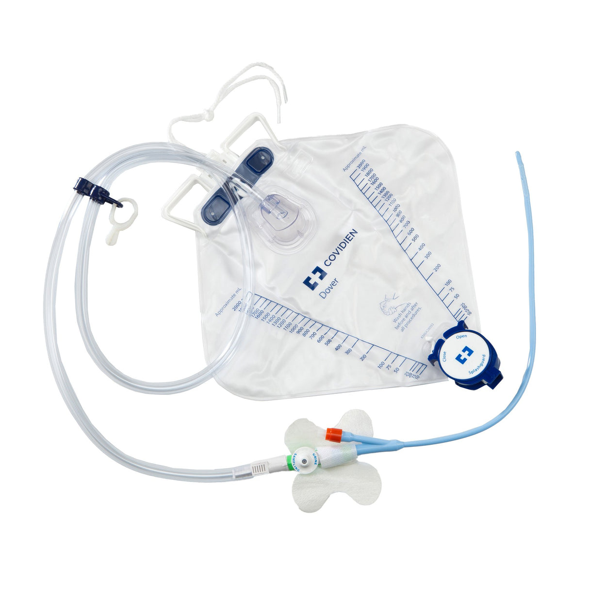 Indwelling Catheter Tray Dover™ Foley / Coude Tip 16 Fr. 5 cc Balloon Silicone - BeHope