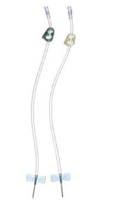 Arteriovenous Fistula Needle Buttonhole® AVF 15 Gauge 1 Inch 12 Inch Tubing Without Port - BeHope