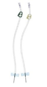 Arteriovenous Fistula Needle Buttonhole® AVF 15 Gauge 1 Inch 12 Inch Tubing Without Port - BeHope