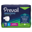 Unisex Adult Incontinence Brief Prevail® Breezers® Large Disposable Heavy Absorbency - BeHope