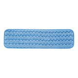 Wet Mop Pad Rubbermaid® HYGEN™ Bound Edge Blue Microfiber / Polyester / Nylon Reusable - BeHope