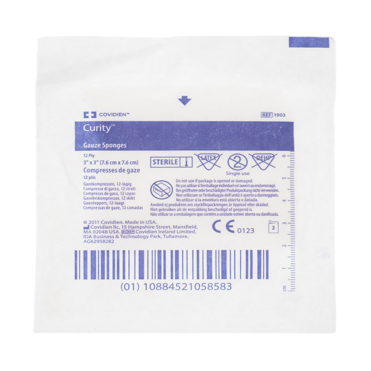 Gauze Sponge Curity™ 3 X 3 Inch 12-Ply Sterile 2 per Pack - BeHope