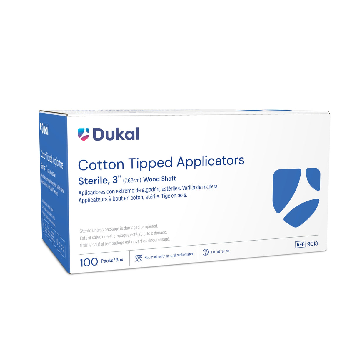 Swabstick Dukal™ Cotton Tip Wood Shaft 3 Inch Sterile 2 per Pack - BeHope