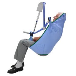 General Purpose Sling with Padded Leg 4 Point Cradle With Head Support Clip Attachment Extra Large 600 lbs. Weight Capacity - BeHope