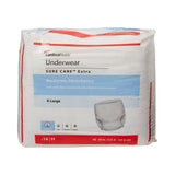 Absorbent Underwear Sure Care™ Extra Pull On with Tear Away Seams Adult X-Large Unisex Disposable Moderate Absorbency - BeHope