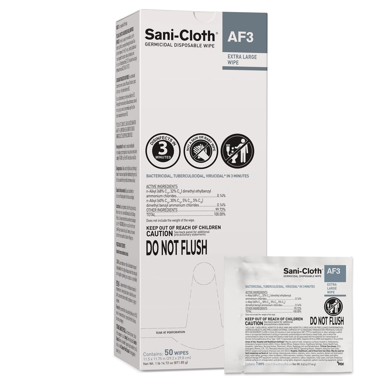 Surface Disinfectant Cleaner Wipes Sani-cloth® AF3 Broad Spectrum - BeHope