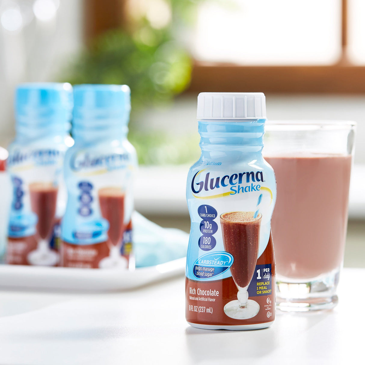 Oral Supplement Glucerna® Original Shake Rich Chocolate Flavor Liquid 8 oz. Bottle - BeHope