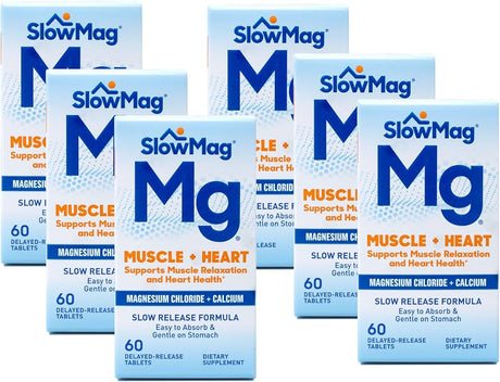 Slowmag Mg Calcium Magnesium Chloride Supplement for Muscle and Heart Health - BeHope