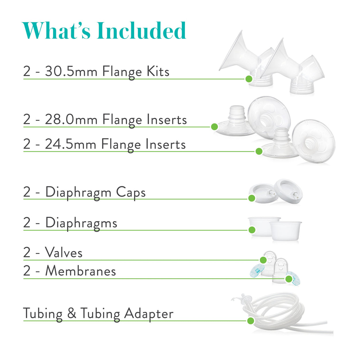 Breast Pump Replacement Parts Kit Evenflo Advanced For Evenflo Advanced Double Electric Breast Pump - BeHope