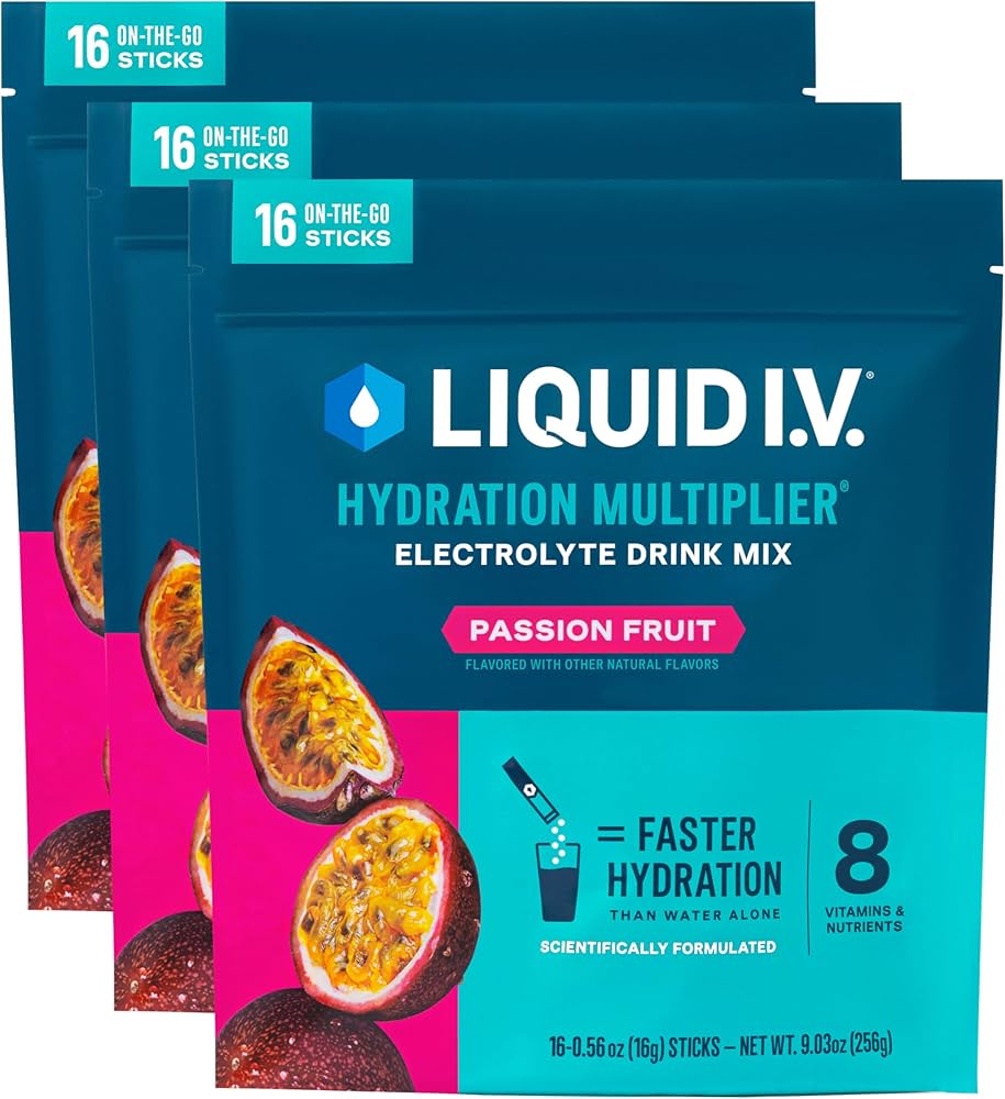 Oral Electrolyte Solution Liquid I.v. Hydration Multiplier® Passion Fruit Flavor 0.56 Oz. - Behope