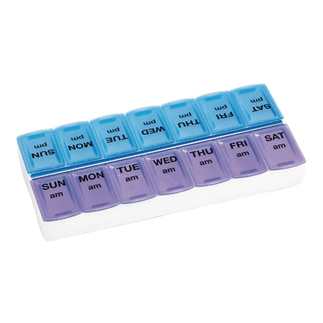 Pill Organizer Apex® Daily AM PM Medication Dispenser - BeHope