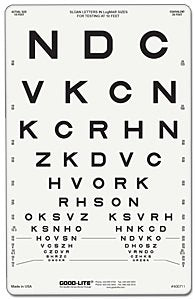 Eye Chart Good-lite® 10 Foot Distance Acuity Test - BeHope