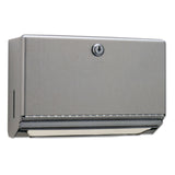 Paper Towel Dispenser Bobrick Silver Stainless Steel Manual Pull 200 C-fold / 275 Multifold Paper Towels Wall Mount - BeHope