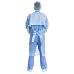 Protective Procedure Gown Halyard One Size Fits Most Blue NonSterile Not Rated Disposable - BeHope