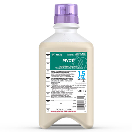 Tube Feeding Formula Pivot® 1.5 Cal Unflavored Liquid 33.8 oz. Bottle - BeHope