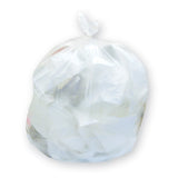 Trash Bag Inteplast Group 16 gal. White LLDPE 0.50 mil 24 X 32 Inch Star Seal Bottom Coreless Roll - BeHope