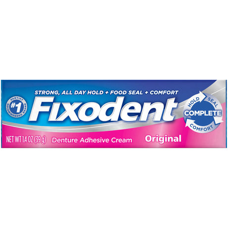 Fixodent Original Denture Adhesive Cream for Strong All-Day Hold - BeHope