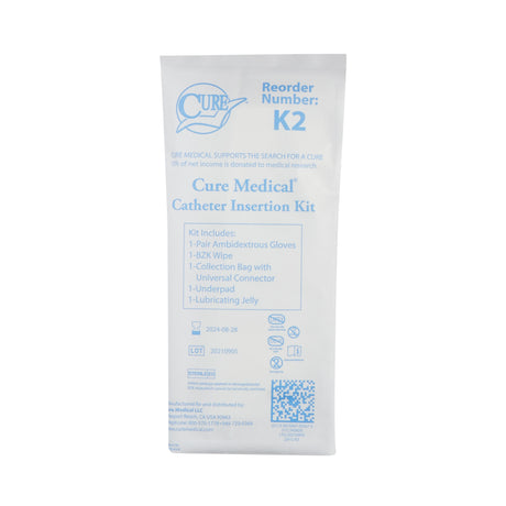 Catheter Insertion Tray Cure Medical®Catheter Insertion Kit Universal Without Catheter Without Balloon Without Catheter - BeHope