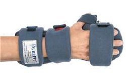 Resting Hand Orthosis with Thumb Ease DynaPro™ Fabric Left Hand Blue Medium - BeHope