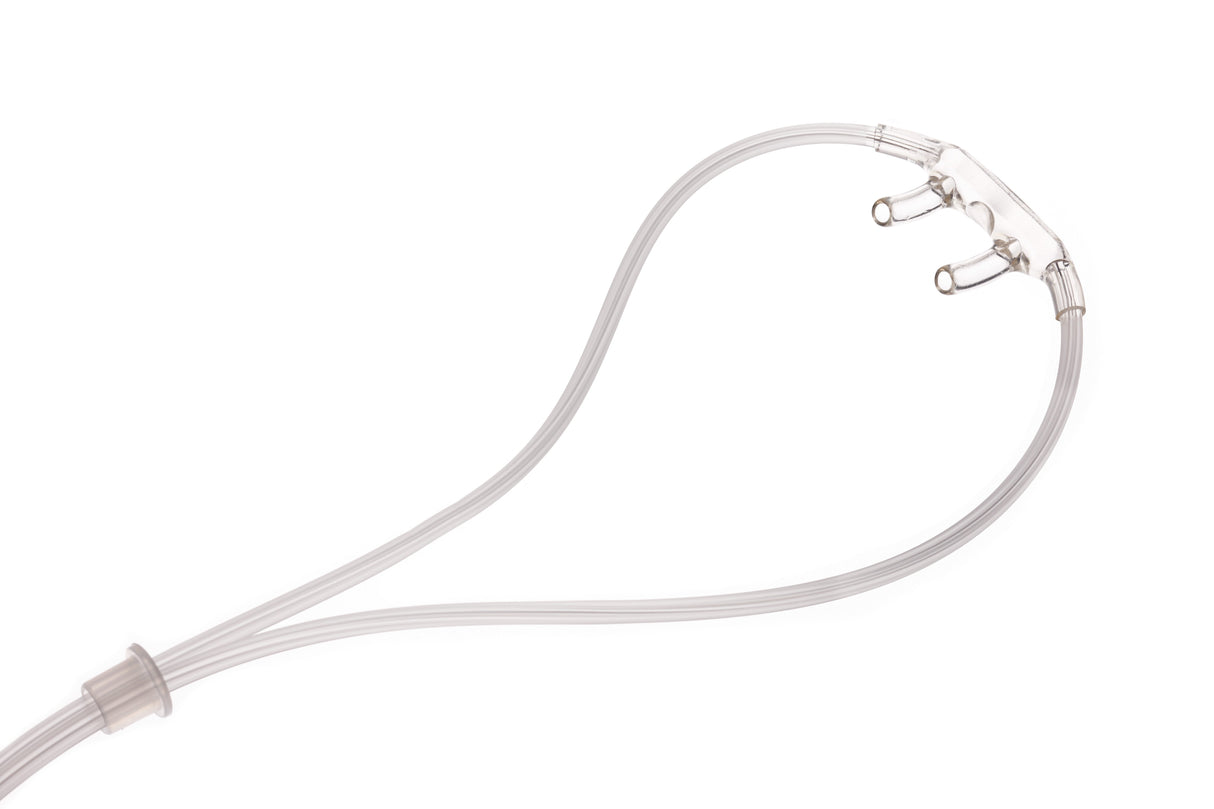 Nasal Cannula Softech® Plus Adult Curved Prongs 7 Foot Tubing - BeHope