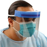 Wraparound Face Shield Crosstex® One Size Fits Most 3/4 Length Anti-fog Disposable Nonsterile - Behope