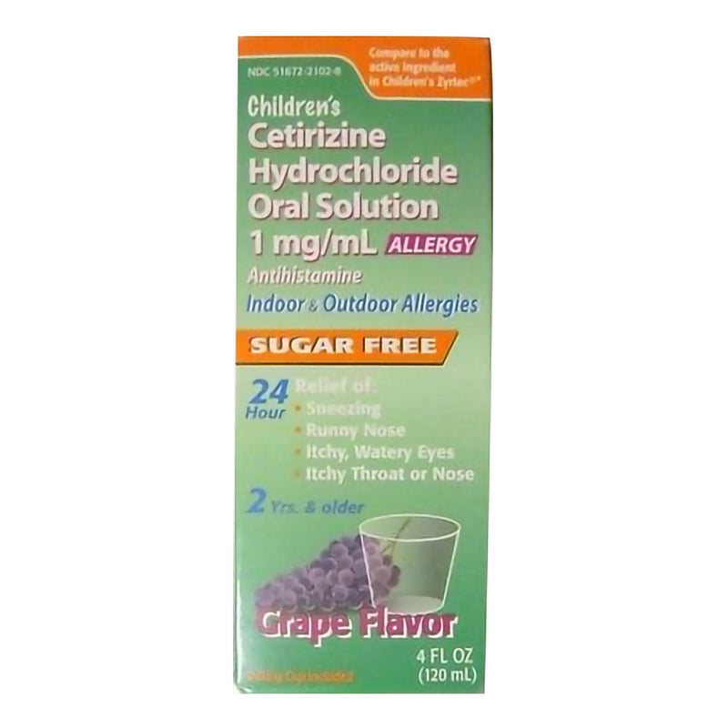 Allergy Relief Cetirizine Antihistamine Oral Solution for Indoor & Outdoor Allergies - BeHope