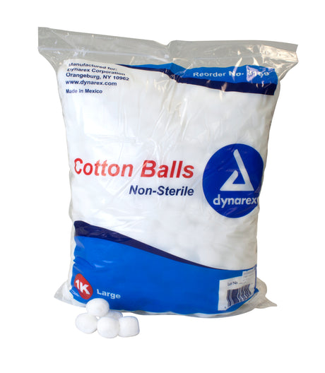 Cotton Ball Dynarex Nonsterile for Cleaning and Care - BeHope