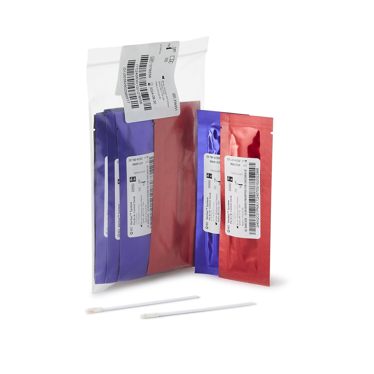 BD Veritor™ System Control Swab Set for Flu A+B Tests - BeHope
