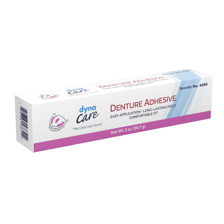 Denture Adhesive Dynarex® Cream with Strong Minty Long-Lasting Hold - BeHope