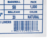 Trash Bag McKesson 10 gal. Clear HDPE 5 Mic. 24 X 24 Inch Star Seal Bottom Coreless Roll