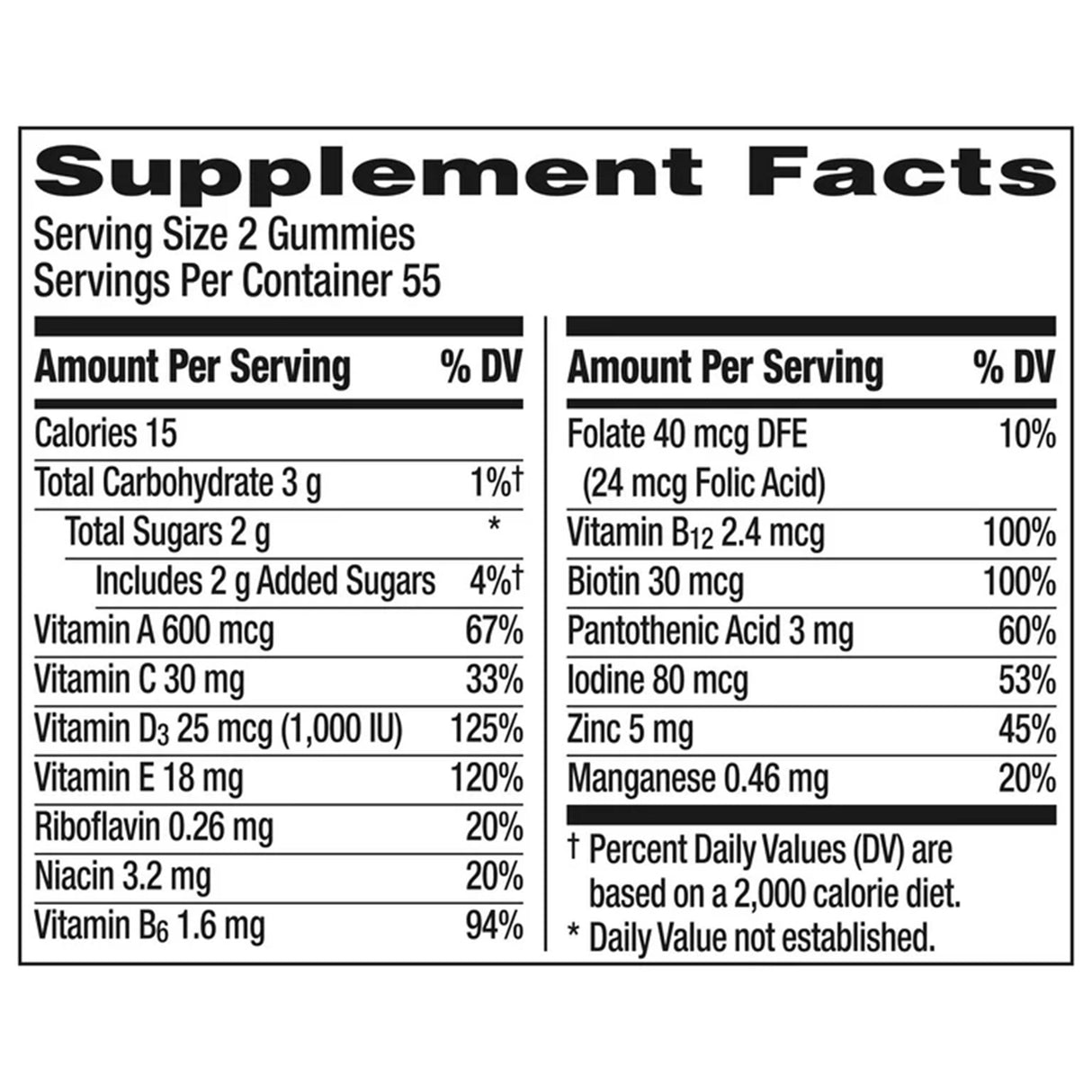 Multivitamin Supplement Centrum® Gummy 110 per Bottle Fruit Flavor - BeHope