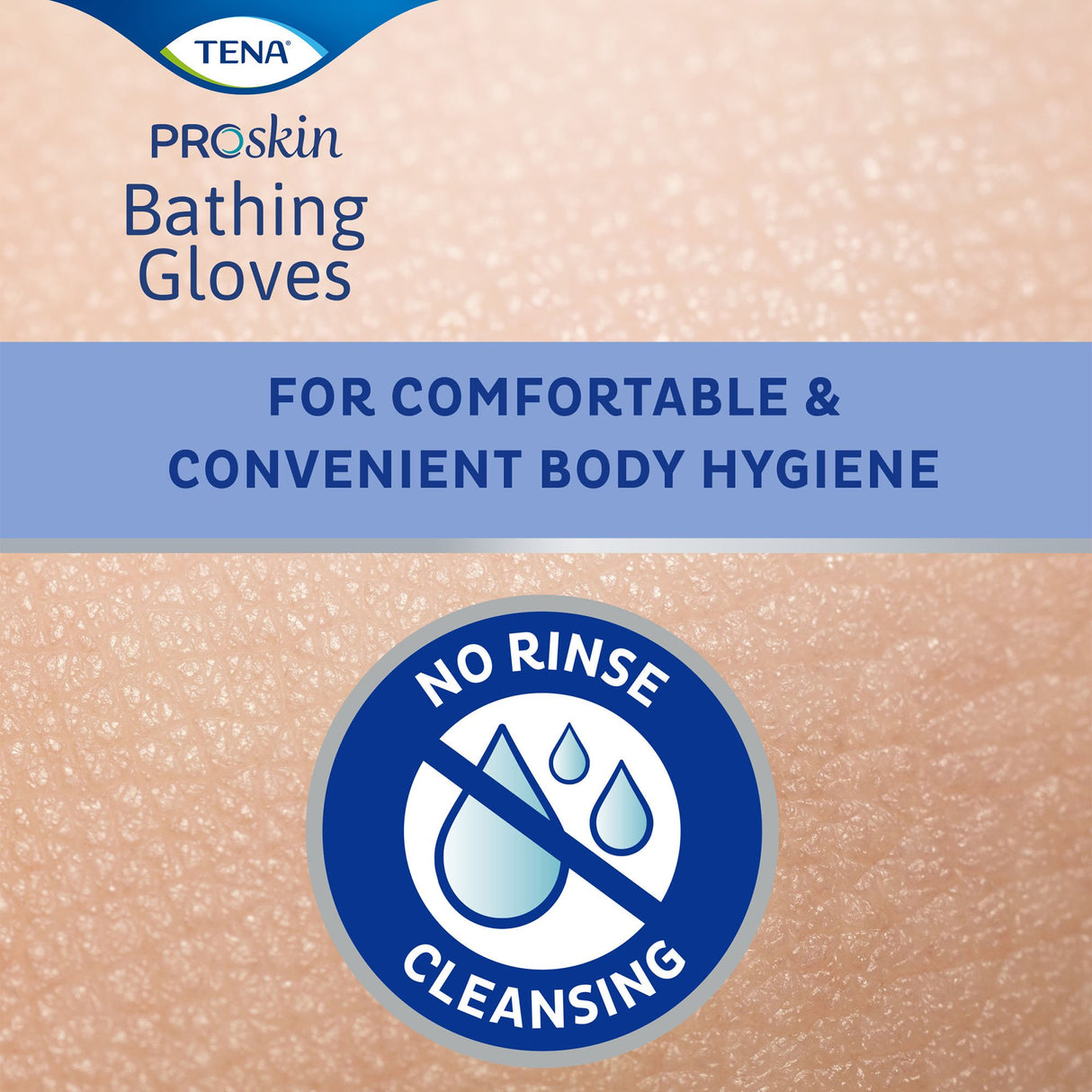 Rinse-Free Bathing Glove Wipe TENA® ProSkin™ Soft Pack Scented 5 Count - BeHope