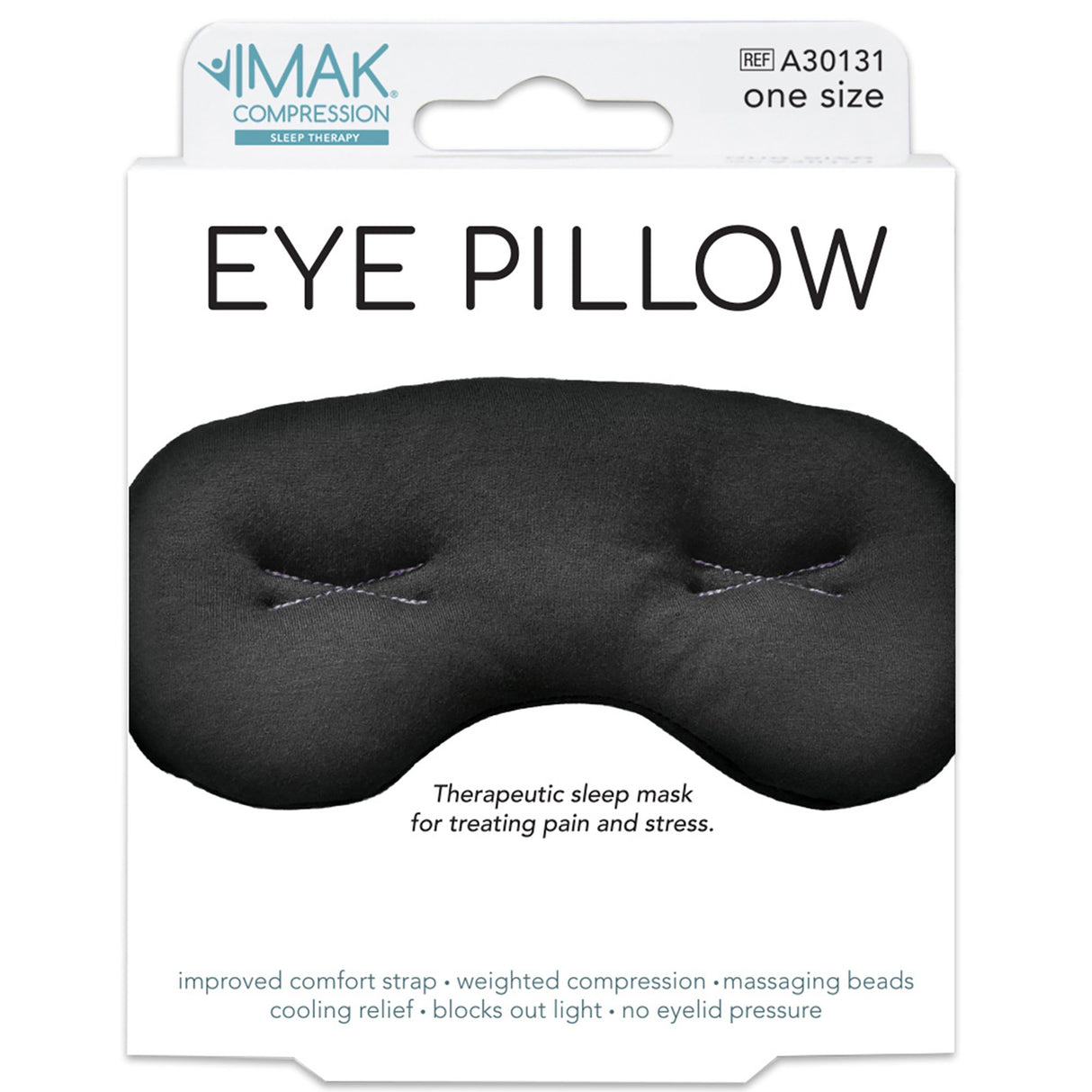 Cold Therapy Mask IMAK® Eye Pillow Eye One Size Fits Most Cotton / Elastic / ergoBeads Reusable - BeHope