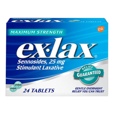 Ex-lax® Maximum Strength Laxative Tablets for Overnight Relief - BeHope