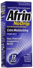 Sinus Relief Afrin® No Drip Extra Moisturizing 0.05% Strength Nasal Spray 15 mL - BeHope