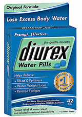 Pain Relief Diurex® Water Pill 162.5 mg - 50 mg Strength Magnesium Salicylate / Caffeine Tablet 42 per Box - BeHope