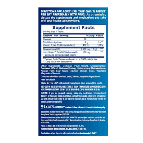 Joint Health Supplement Osteo-bi-flex® Glucosamine Vitamin D for Optimal Joint Comfort - BeHope