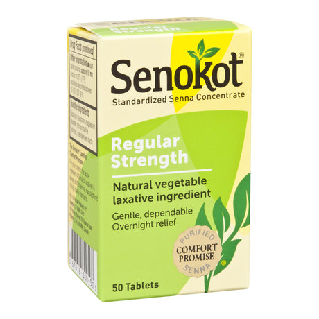 Laxative Senokot® Tablet Gentle Dependable Overnight Relief - BeHope