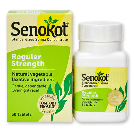 Laxative Senokot® Tablet Gentle Dependable Overnight Relief - BeHope