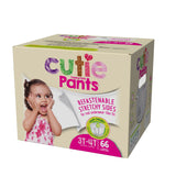 Female Toddler Training Pants Cutie Pants® Size 3T to 4T Disposable Heavy Absorbency - BeHope
