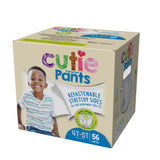 Male Toddler Training Pants Cutie Pants® Size 4T to 5T Disposable Heavy Absorbency - BeHope