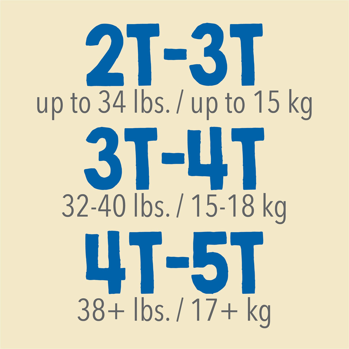 Male Toddler Training Pants Cutie Pants® Size 4T to 5T Disposable Heavy Absorbency - BeHope