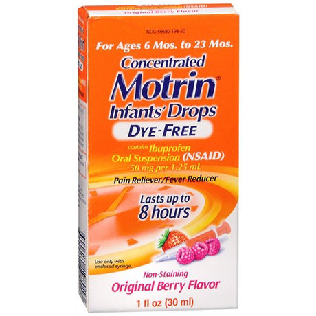 Children's Pain Relief Motrin® 50 mg / 1.25 mL Strength Ibuprofen Oral Drops 1 oz. - BeHope
