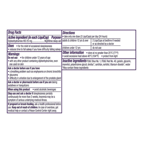 Zzzquil™ Nighttime Sleep Aid Caplets for Occasional Sleeplessness - BeHope