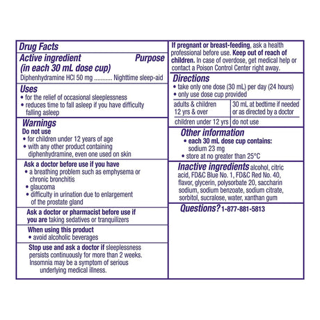 Zzzquil™ Nighttime Sleep Aid for Occasional Sleeplessness - BeHope