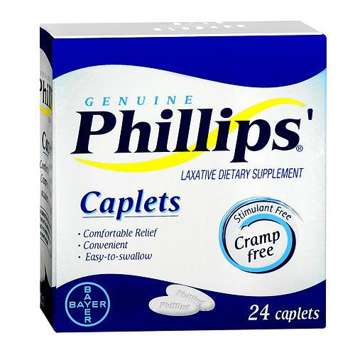 Laxative Phillips'® Caplet 24 per Box 500 mg Strength Magnesium - BeHope