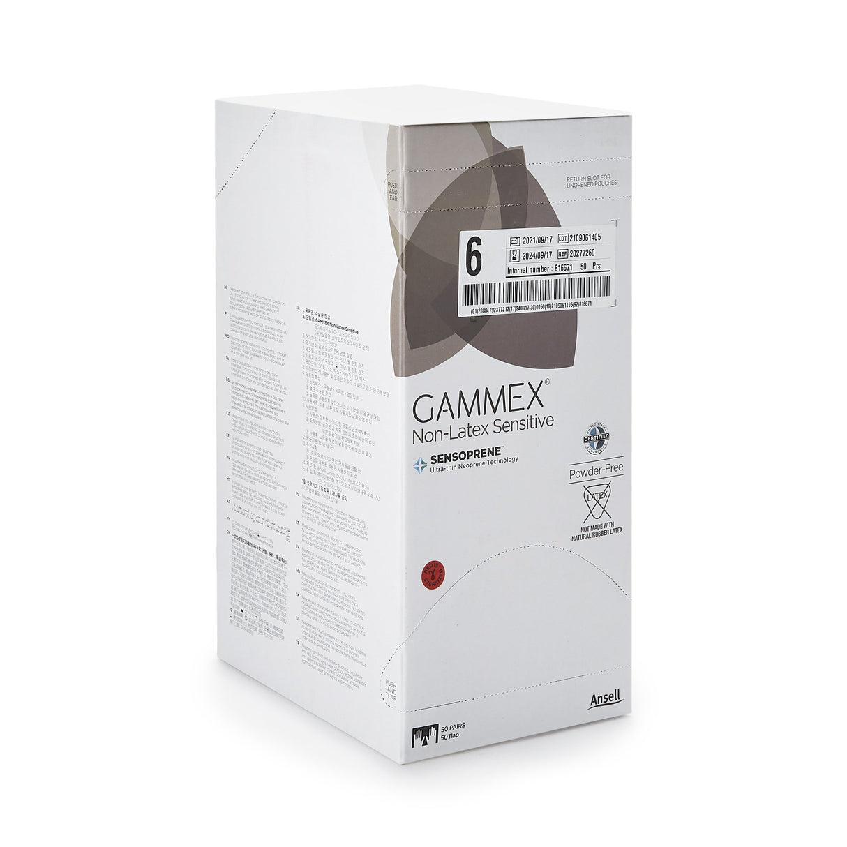 Surgical Glove Gammex® SENSOPRENE® Non-latex Sterile Polychloroprene Chemo Tested - BeHope