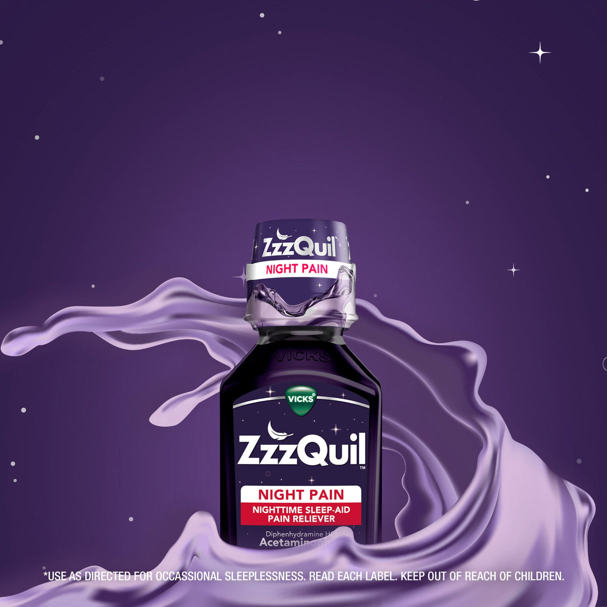 Sleep Aid Vicks® Night time 12 oz. Liquid - BeHope