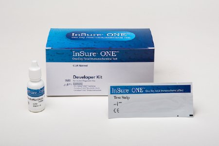 Fecal Specimen Collection Kit Insure® One™ 9 Ml (25) Test Strips, 9 Ml Bottle Run Buffer Reagent Nonsterile - Behope